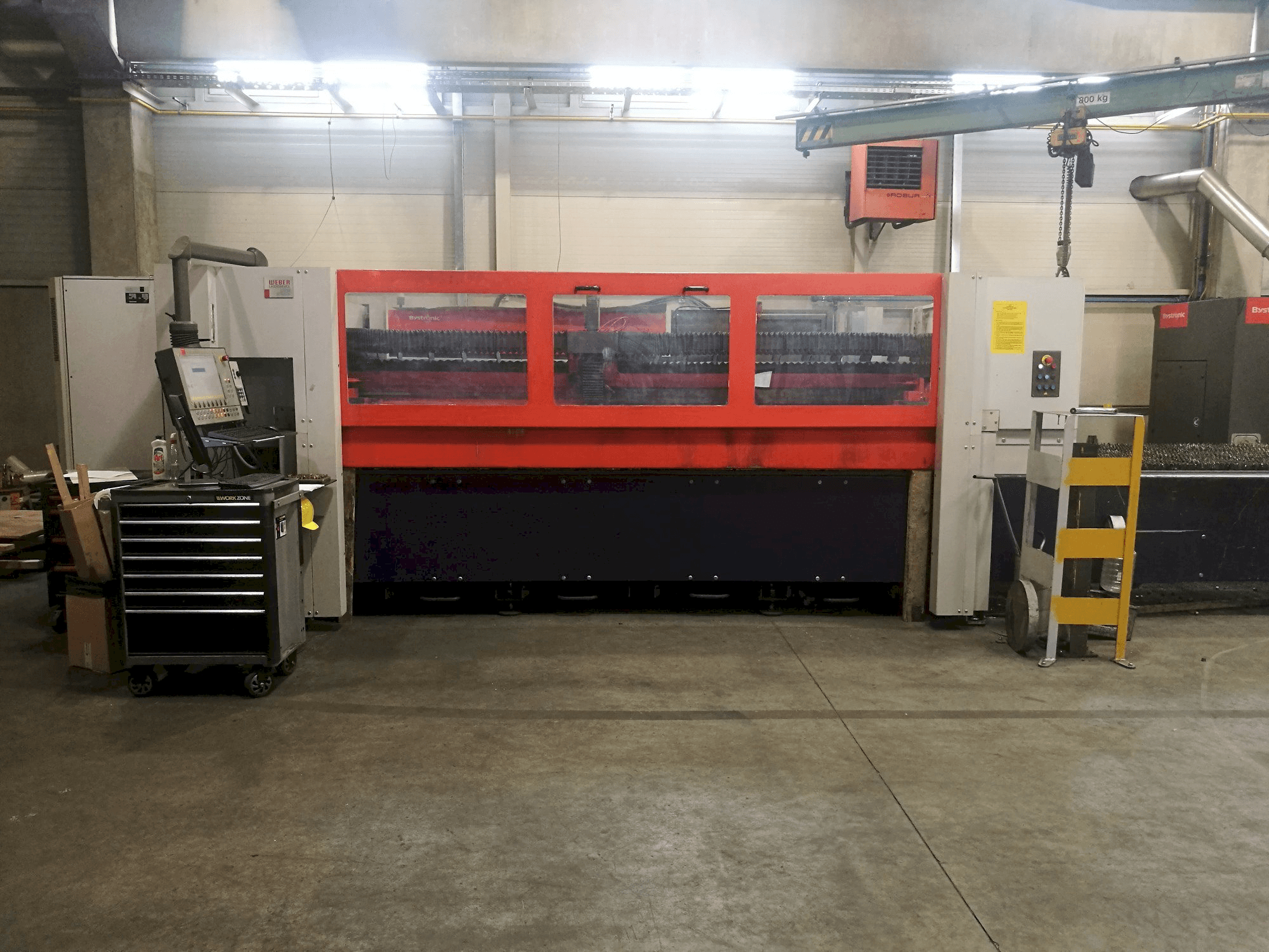 Frontansicht der Bystronic Bystar 3015 Maschine