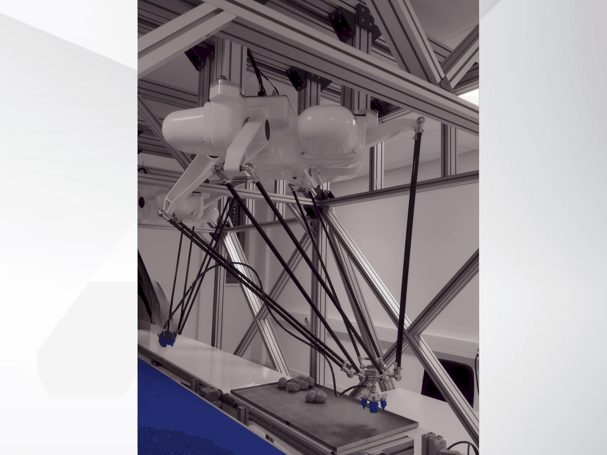 Frontansicht der OMRON Quattro 800HS with Platform P30 Maschine