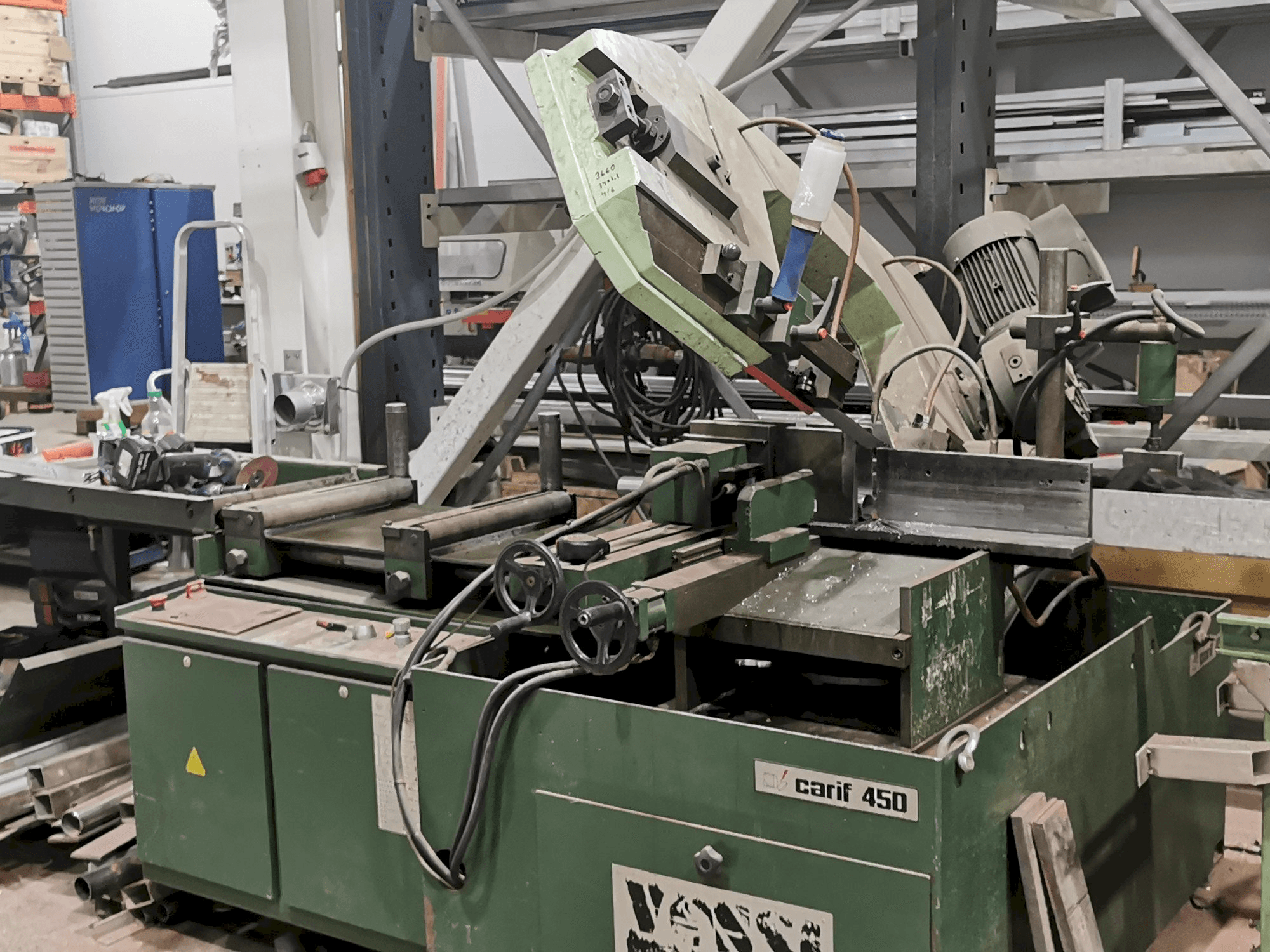 Frontansicht der carif 450 BA Maschine