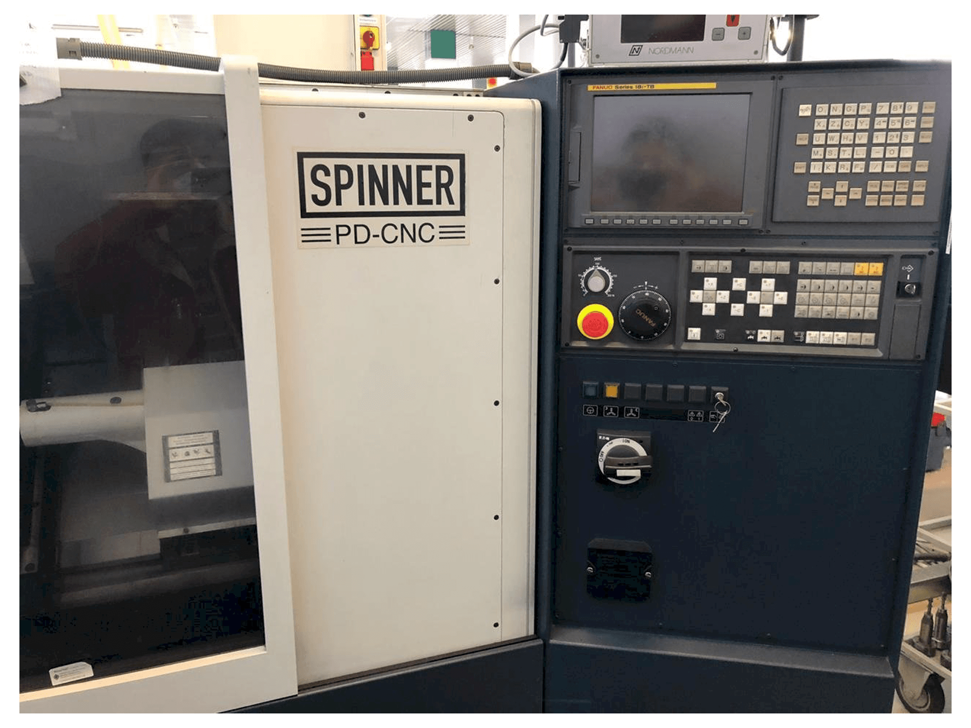 Frontansicht der SPINNER PD Maschine