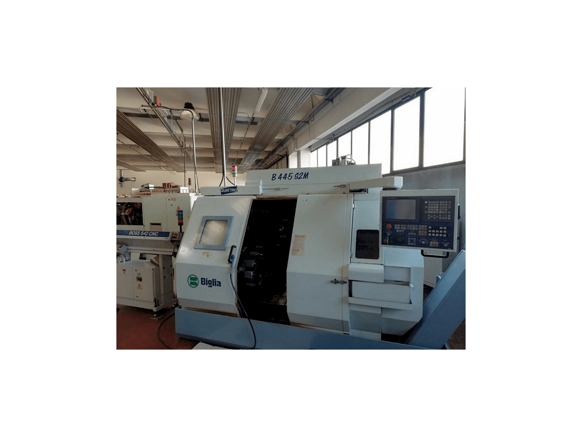 Frontansicht der Biglia B 445 S2M Maschine