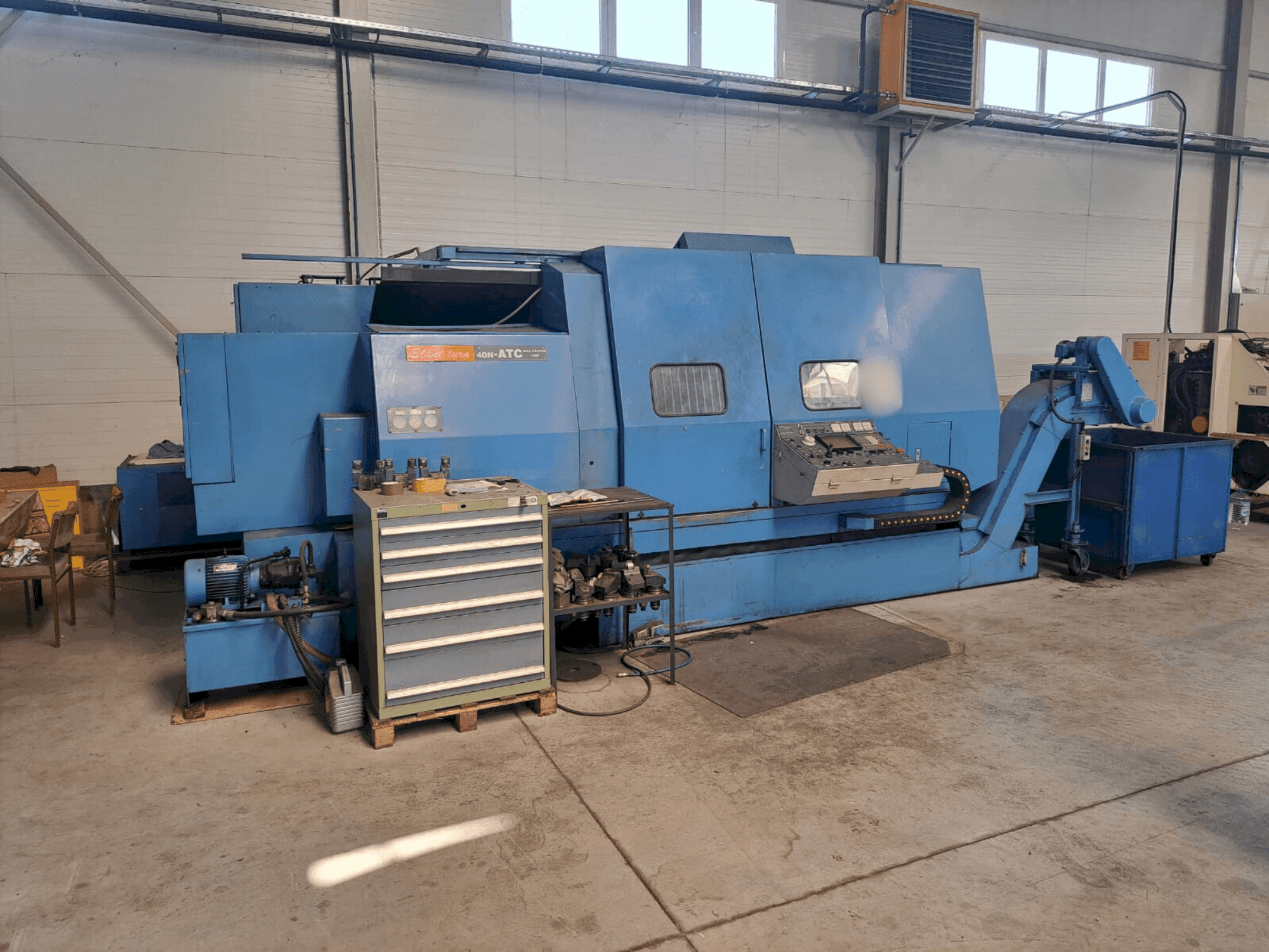 Frontansicht der Mazak SLANT TURN 40N - ATC Mill center 1500 Maschine