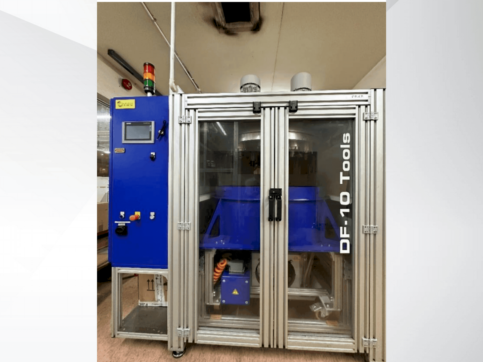 Frontansicht der OTEC DF10 Maschine